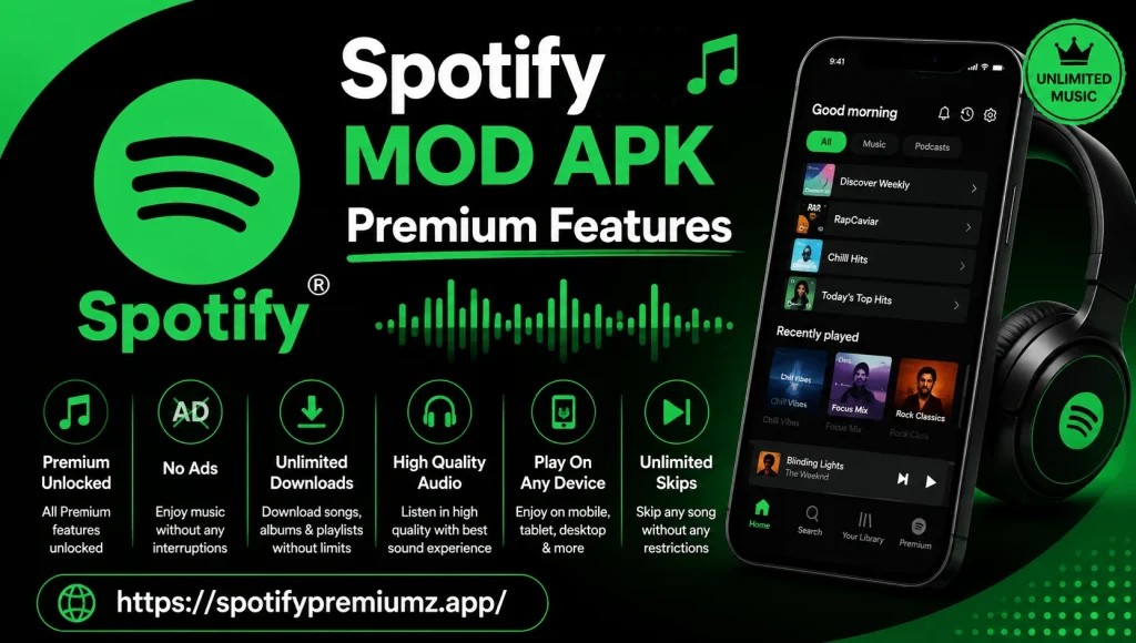 Spotify MOD APK Premium Features